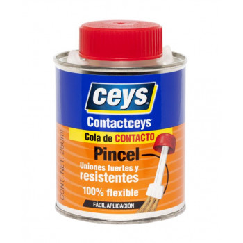 Cola de contacto con pincel 250 ml Contactceys Ceys
