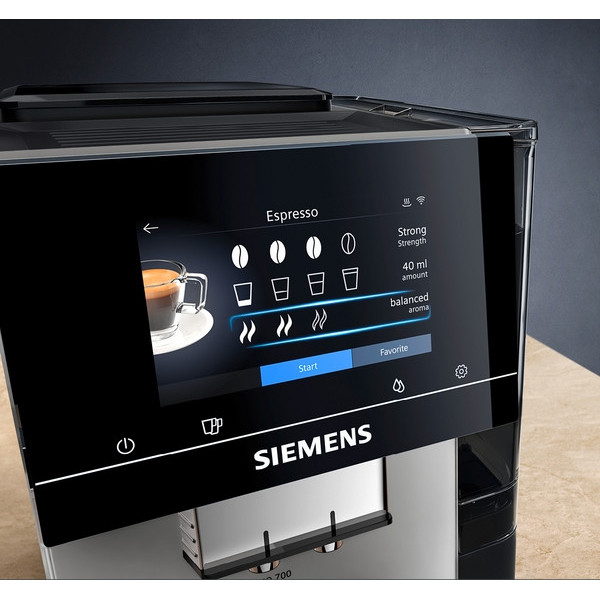 Cafetera superautomática Siemens TI351209RW, Negro, 1'4 L, Café molido