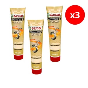 Aceite Castrol moto power 1 racing 2T tubo 125 ml PACK de 3 Ud
