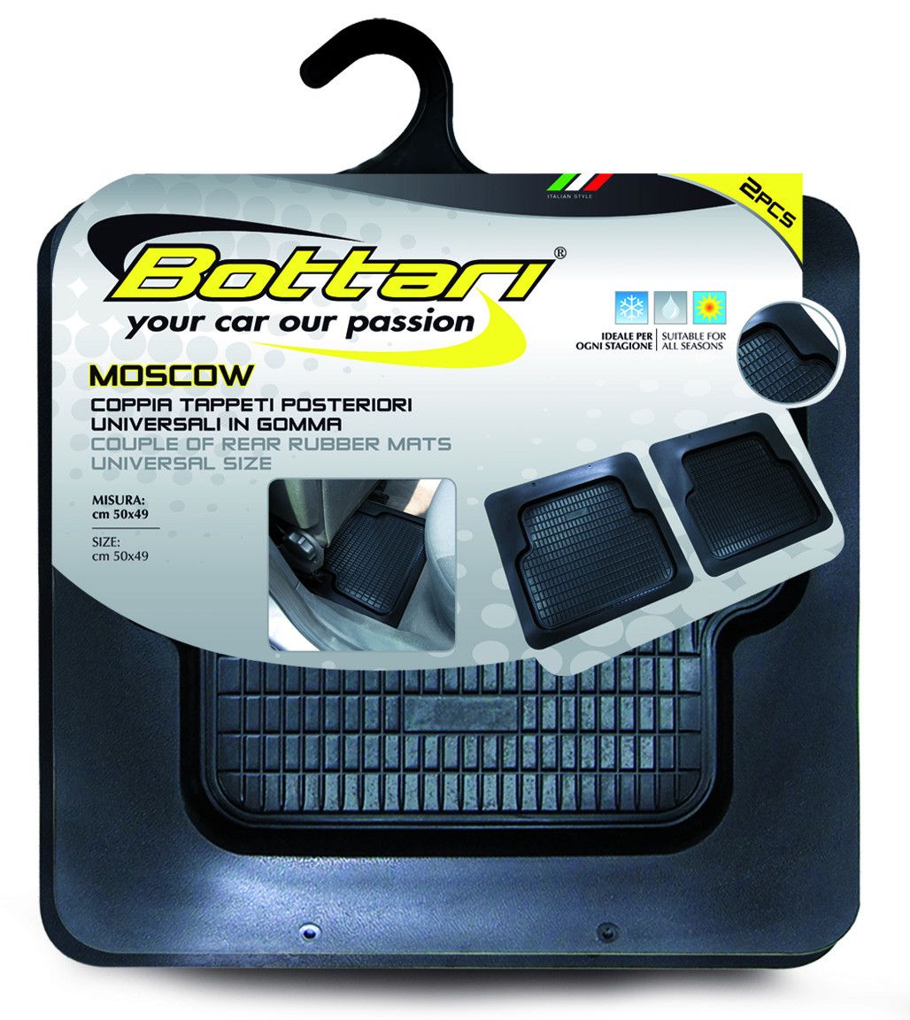 Alfombras goma 2 plazas traseras 14016