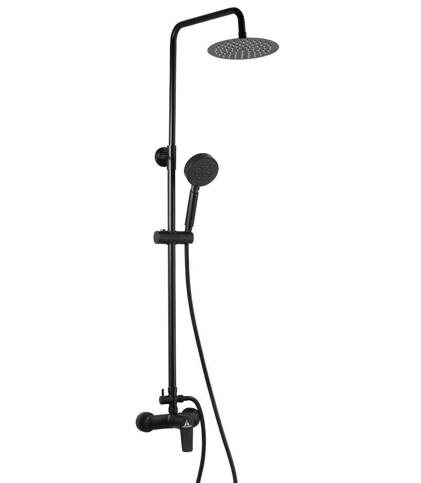 Barra De Ducha Monomando Aquassent SAYRO , Negro