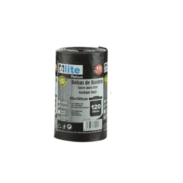 Bolsas de basura comunidad/120L/10ud- Élite- 1 paquete