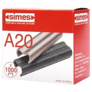 Caja 1000 uds grapa A20 galvanizada Simes