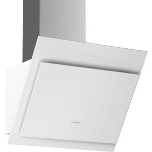 Campana decorativa de pared Bosch DWK67CM20 , 60 cm , Cristal blanco
