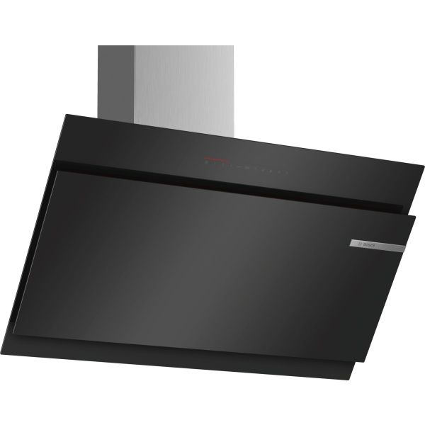 Campana decorativa de pared Bosch DWK98JQ60 , 90 cm , Cristal negro