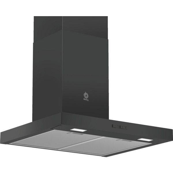 Campana decorativa de pared box Balay 3BC066MN,  60 cm, Negro