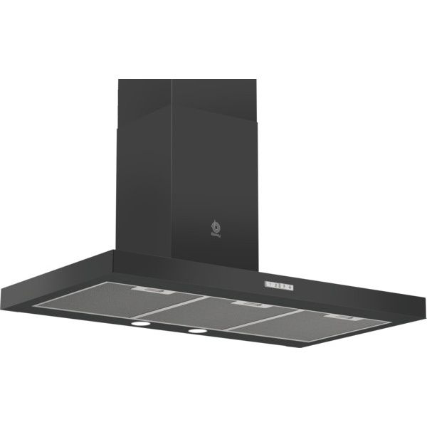 Campana decorativa de pared box Balay 3BC095MN, 90 cm, Negro