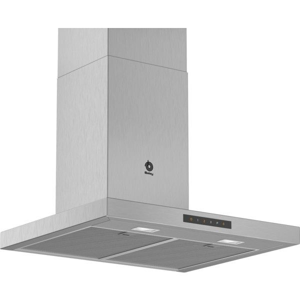 Campana decorativa de pared box Balay 3BC967GX,  60 cm, Acero inoxidable