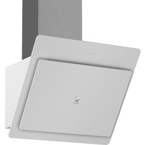 Campana decorativa de pared inclinada Balay 3BC567GB, 60 cm, Cristal blanco