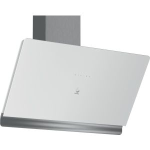 Campana decorativa de pared inclinada Balay 3BC598GB, 90 cm, Cristal blanco