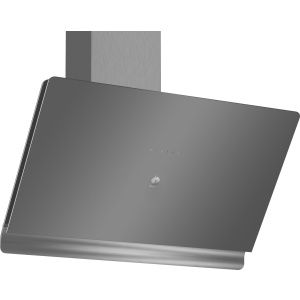 Campana decorativa de pared inclinada Balay 3BC598GG, 90 cm, Cristal gris antracita