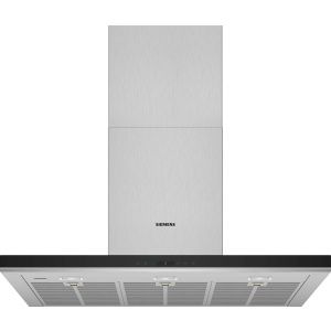 Campana decorativa de pared IQ700 Siemens LC91BUR50 , 90 cm , Acero inoxidable