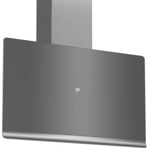 Campana decorativa de pared vertical Balay 3BC497GG, 90 cm, Cristal gris antracita