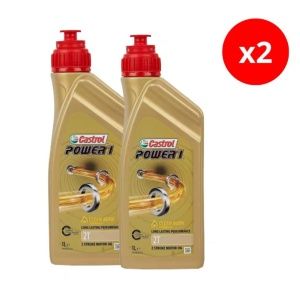 Castrol Power 1, 2T Aceite de motor PACK 2 Unidades