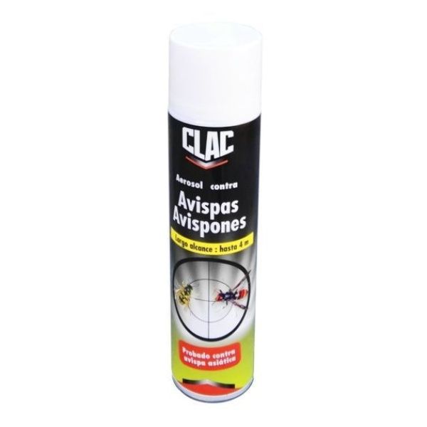 CLAC! AVISPACLAC Insecticida para Avispas 600ml - Aerosol de Largo Alcance
