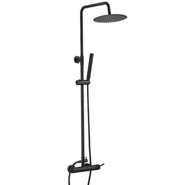 Columna de ducha monomando Aquassent LIKE , Negro