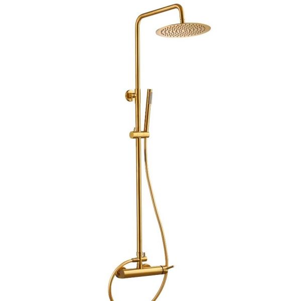 Columna de ducha monomando Aquassent LIKE , Oro titanio