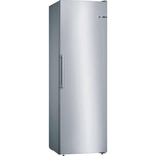 Congelador de libre instalación, Bosch GSN36VIEP , 186 x 60 cm , Acero inoxidable antihuellas