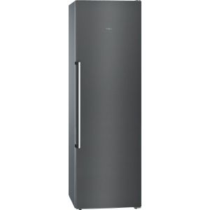 Congelador de libre instalación Siemens iQ500 GS36NAXEP Acero inoxidable negro 186x60cm