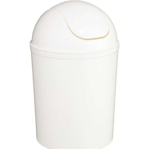 Cubo de basura color blanco 7 litros 77008