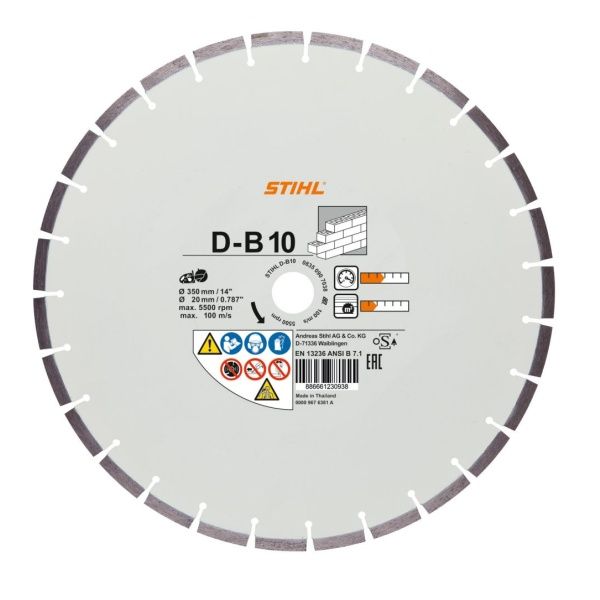 Disco de diamante para tronzadora hormigón  Ø230 mm D-B10 STIHL