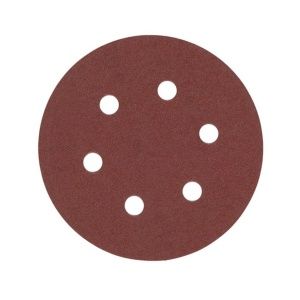 Disco de lija 150mm 6 agujeros 240gr. 5unds