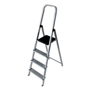 Escalera domestica aluminio 4 peldaños EDM