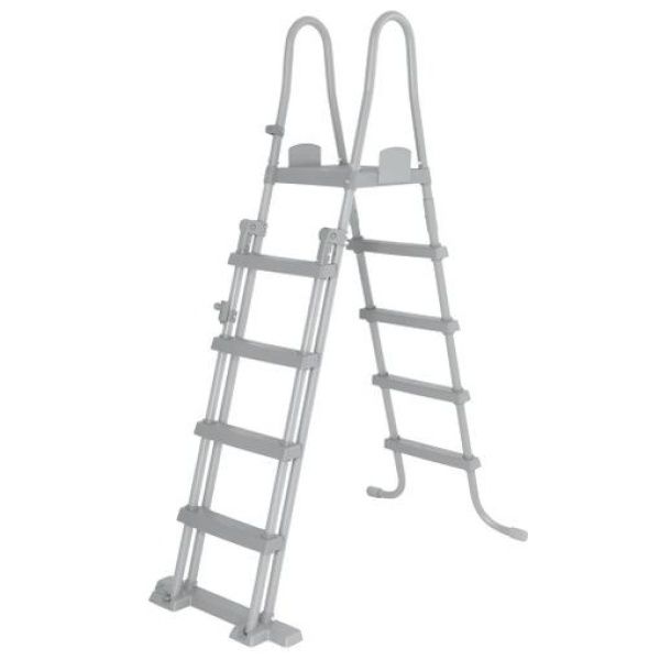 Escalera para piscinas de hasta 132 cm de altura con plataforma - BESTWAY