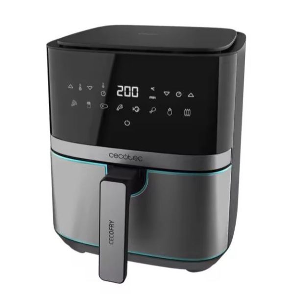 Freidora De Aire Cecotec Cecofry Full InoxBlack 5500 Pro con Accesorios