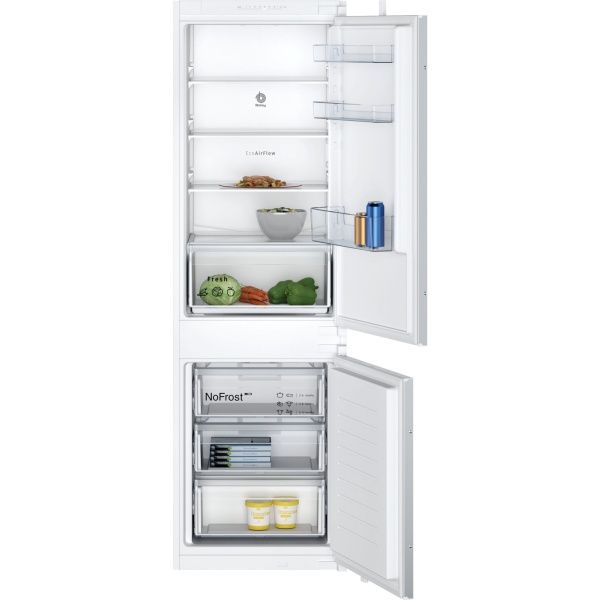 Frigorífico combi integrable Balay 3KIE712F , 177.2 x 54.1 cm , Sistema de integración de puerta deslizante
