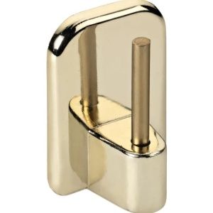 Gancho adhesivo metal dorado