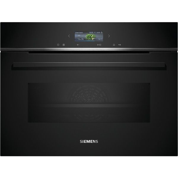 Horno con microondas Siemens iQ700 CM724G1B1 , 60 x 45 cm , Negro
