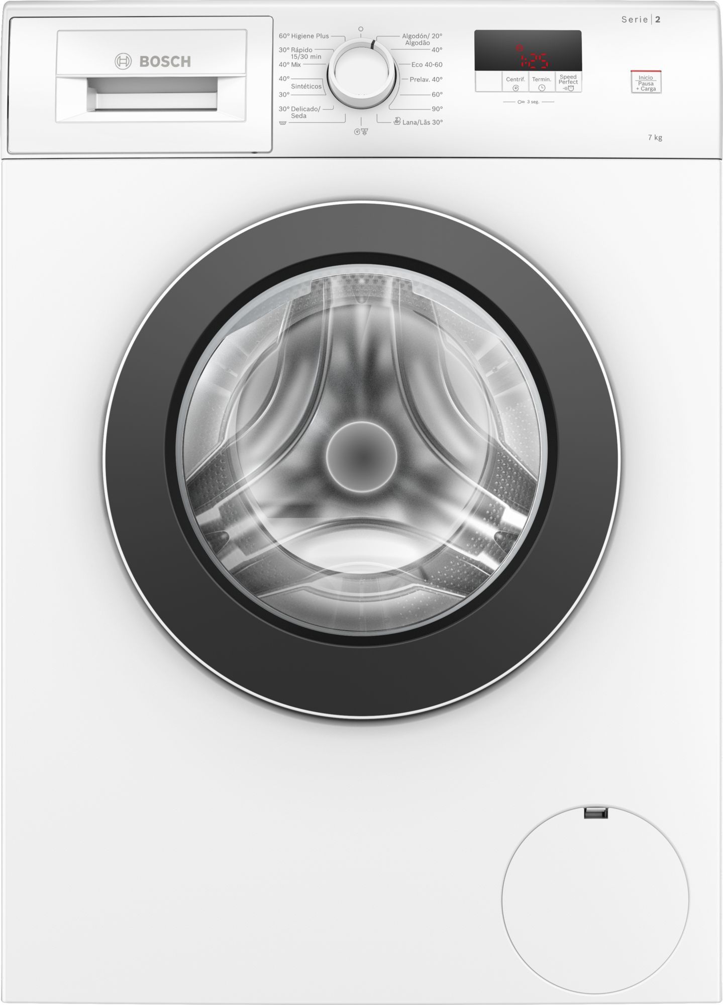 Lavadora de carga frontal Bosch WAJ20062ES , 7 kg , 1000 r.p.m.