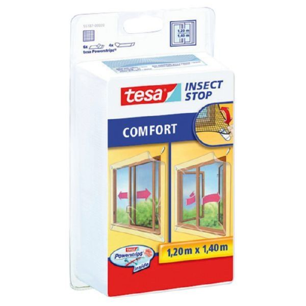 Mosquitera ventanas blanca Tesa 1,3 x 1,5m 55343-00020
