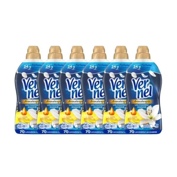 PACK 6 Suavizante Vernel Concentrado Lirio Azul  (70 lavados)