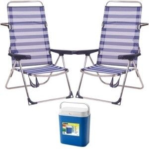 Pack Confort ( Dos Sillas de Playa y Nevera 18L)