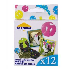 Pack de 12 pinzas para calcetines