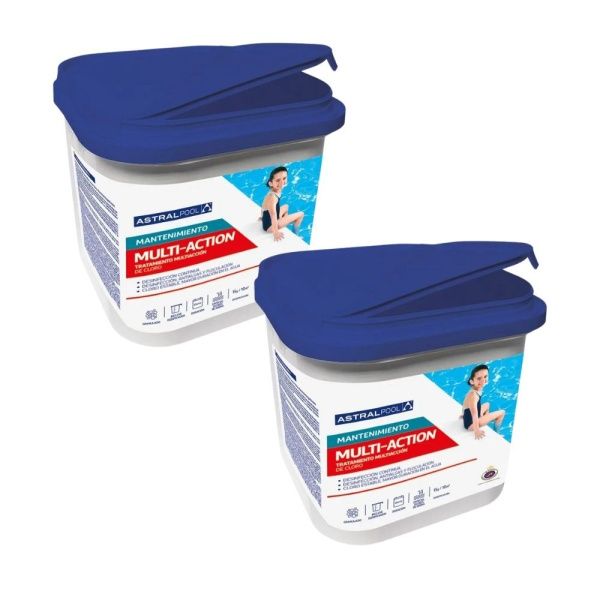 Pack de 2 - Cloro multi-acción 5 kg Astral