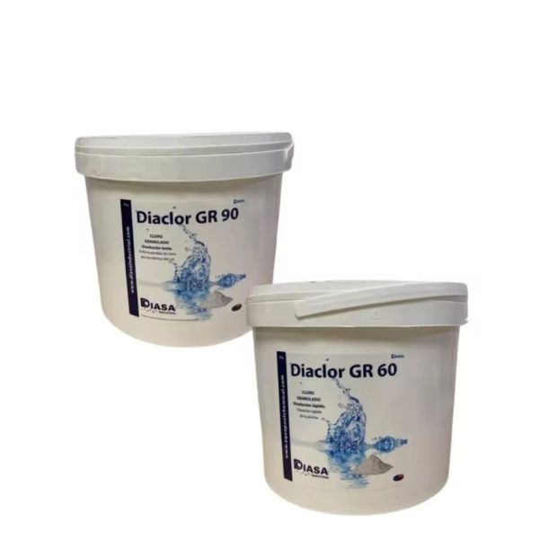 Pack de 2 - Cloro rápido diaclor GR60 5 kg y GR90 5 kg Diasa