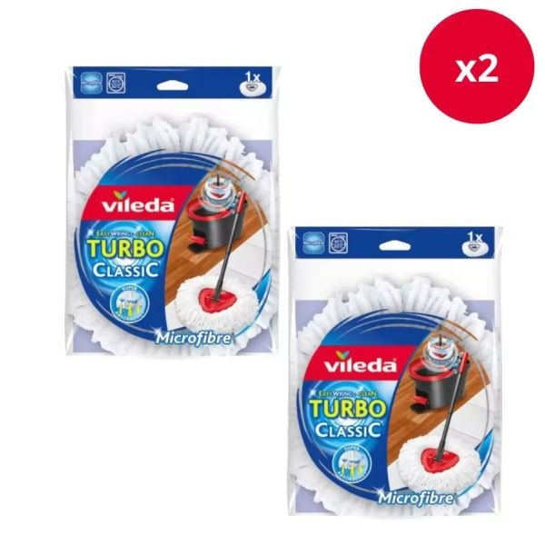Pack de 2 Recambio fregona Turbo Classic 152623 Vileda