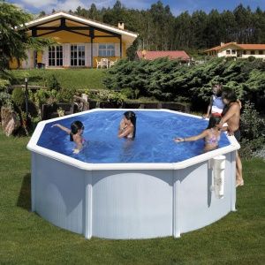 Piscina Acero Blanco FIDJI Redonda Ø300 x 120 cm