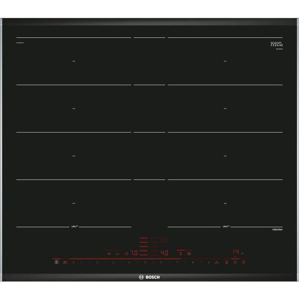 Placa de inducción Bosch PXY675DC1E , 60 cm , Negro , con perfiles