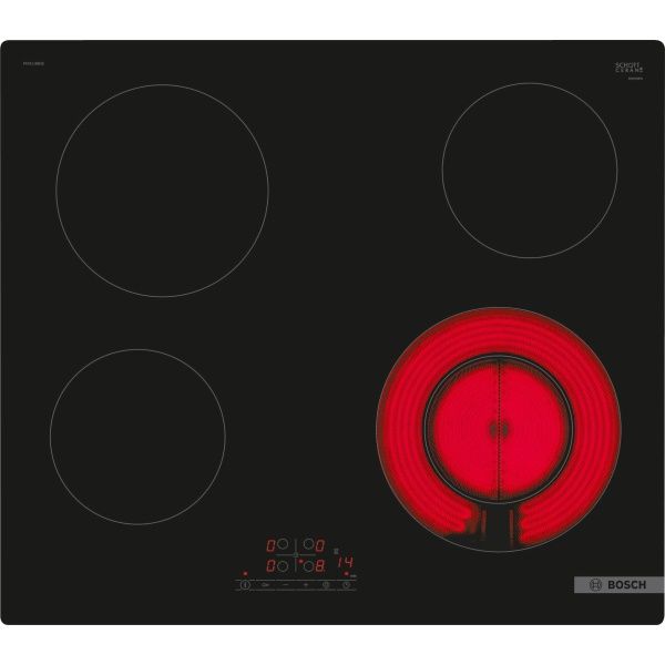 Placa vitrocerámica Bosch PKF611BB8E , 60 cm , Negro , sin perfiles