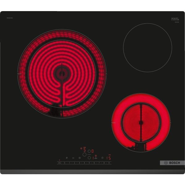 Placa vitrocerámica Bosch PKK631FP8E , 60 cm , Negro , sin perfiles