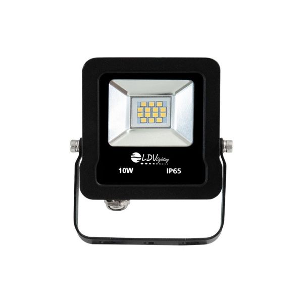 Proyector Led Negro 10w 6000K Luz Blanca