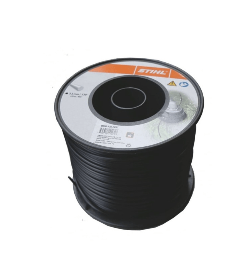 Rollo Hilo Nylon Redondo 3.3mm x 6.0m Negro