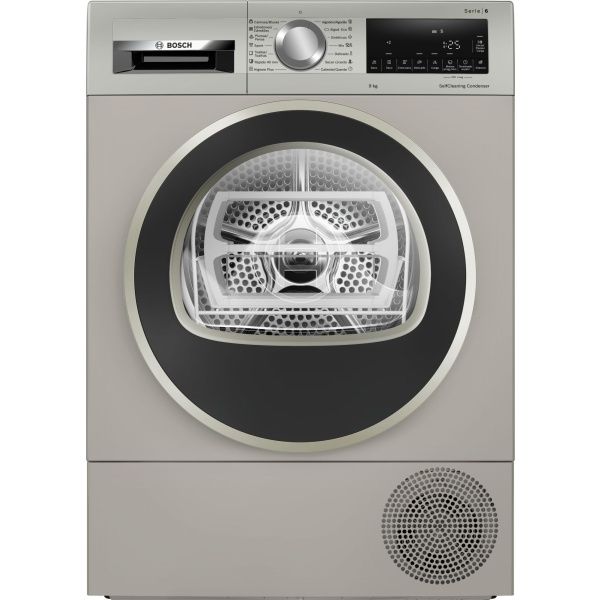 Secadora Con Bomba De Calor Bosch WQG2450XES 9 kg Acero Mate Antihuellas Serie 6
