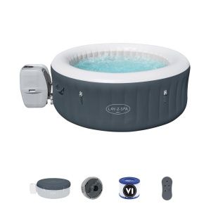 Spa Hinchable Bestway Lay-z-spa Bali 180x66 Cm /Para 2-4 Personas /Airjet/Luz Led/Coberto/Mando Distancia