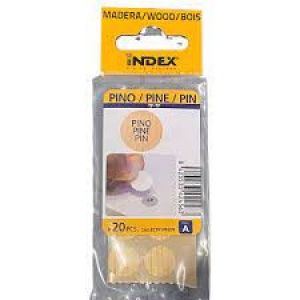 Tapones adhesivos para tornillos de color pino