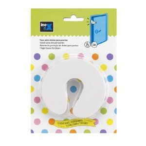 Tope salva dedos para puertas blanco